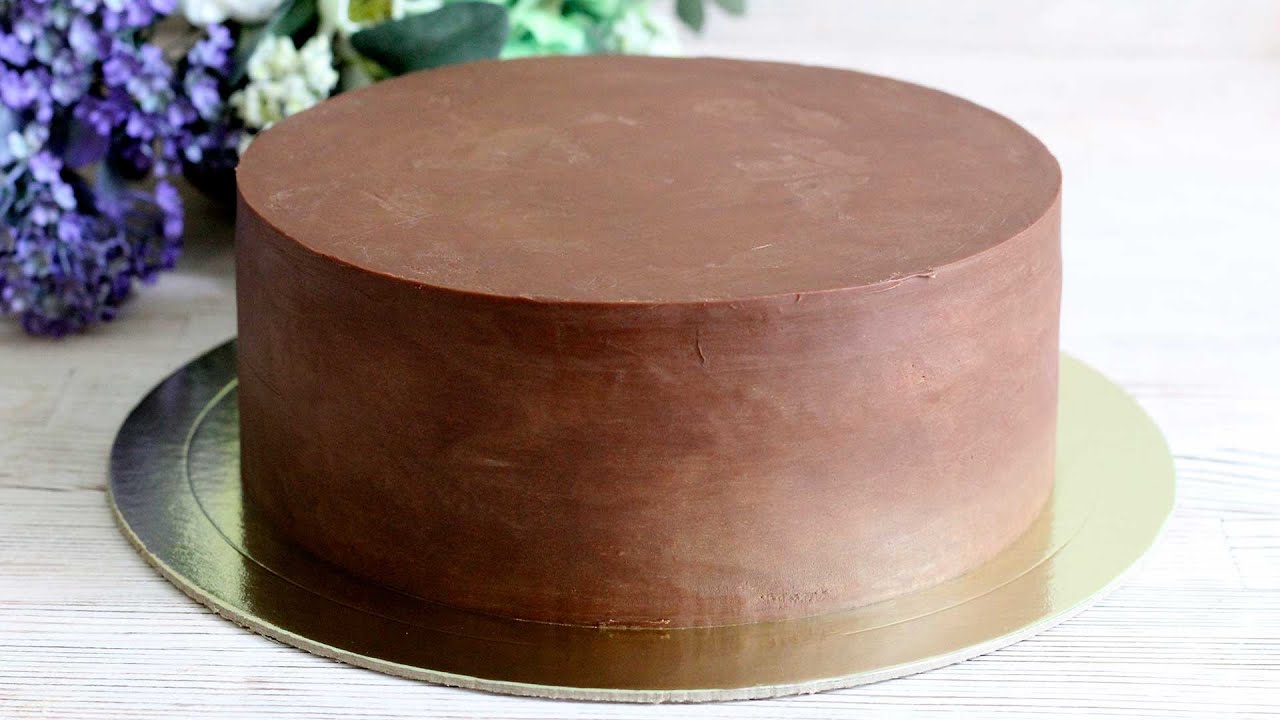 шоколадный ганаш для выравнивания торта