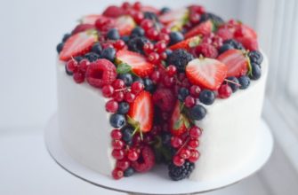 Как красиво украсить торт фруктами и ягодами в домашних условиях