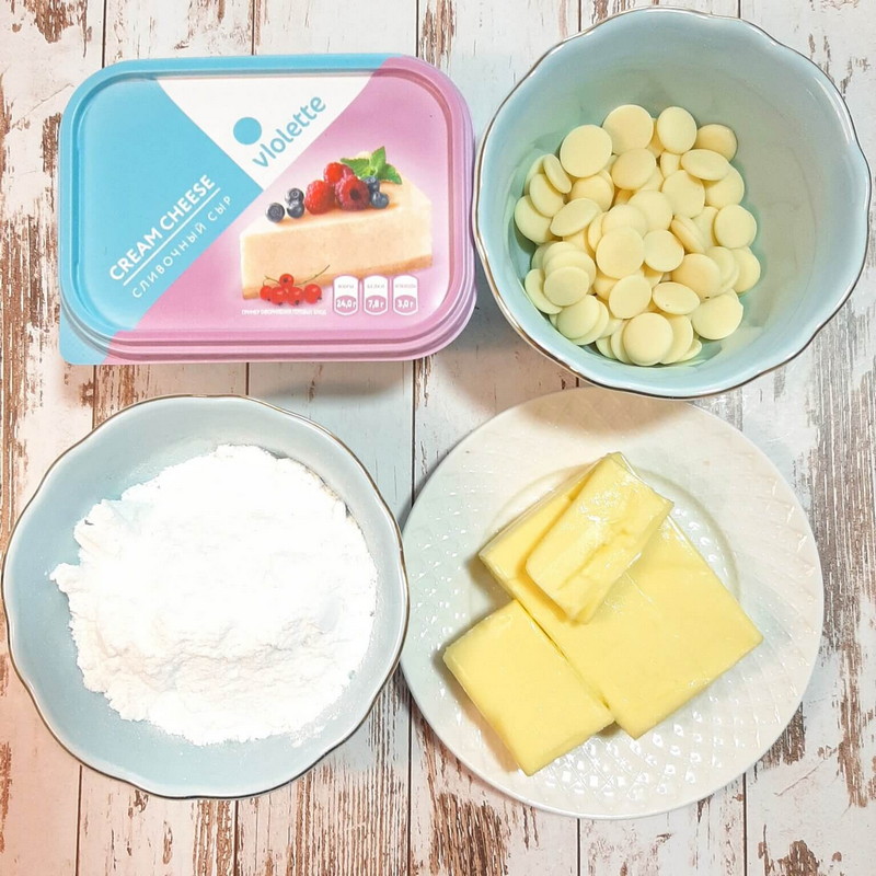 ингредиенты для белого крема